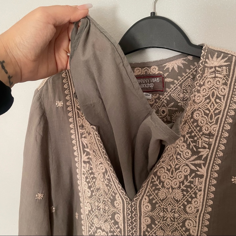 Johnny Was Linen Kemi Dress - Gem